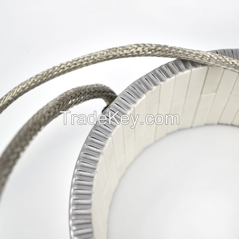 169Mm Id Ceramic Band Heater 380V 1.2Kw Stainless Steel Injected Mould Heating Element For Electronic Equipment