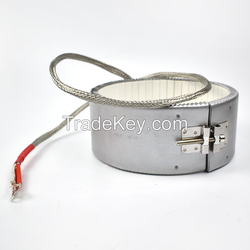 169Mm Id Ceramic Band Heater 380V 1.2Kw Stainless Steel Injected Mould Heating Element For Electronic Equipment