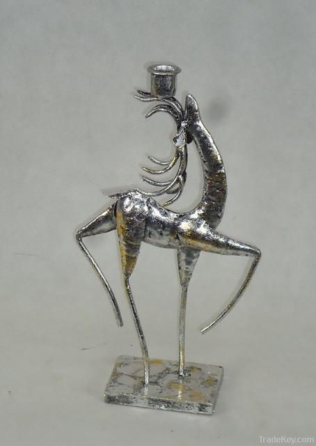 METAL DEER CANDLE HOLDER