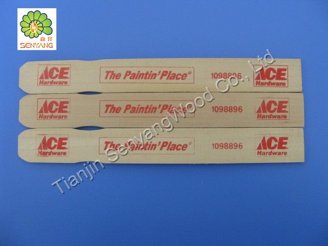 with logo branding Paint mixing stir sticks