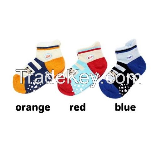 [DeParee] Kids Right Angle No Show Socks (Anti-Slip)