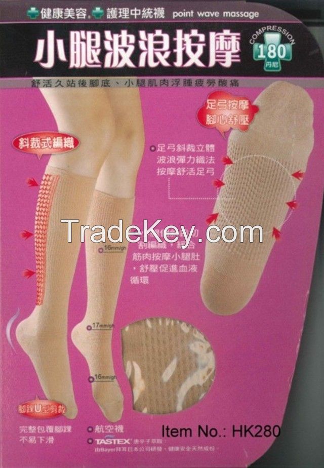 [DeParee] Capsaicin Massage Knee High Stocking 180D