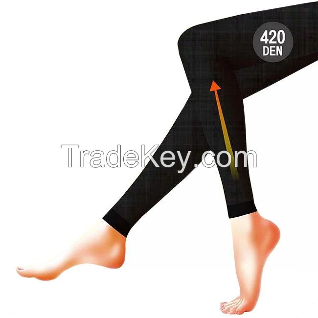 [DeParee] Healthy Compression Footless Tights 420D