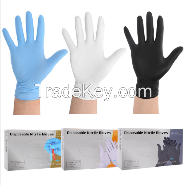 High quality Nitrile Surgical Gloves safety gloves Disposable no Powder Work Gloves