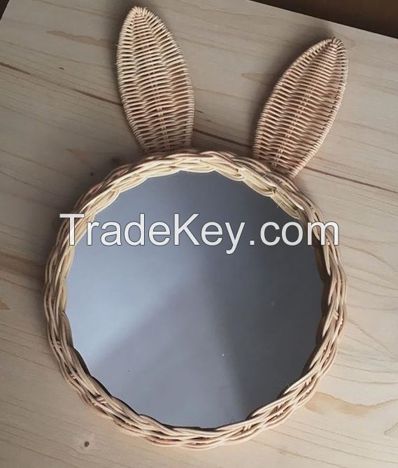 New Collection Handmade Rattan Mirror