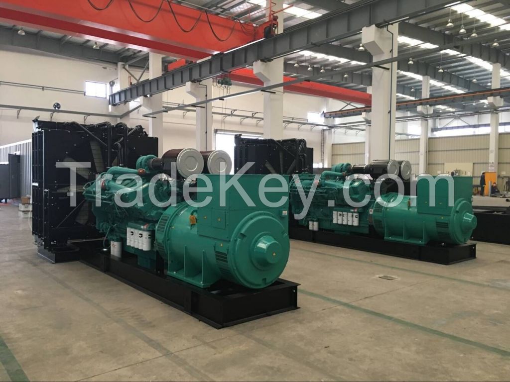 1250kva/1000kw diesel generator set open type, with engine KTA50-G3