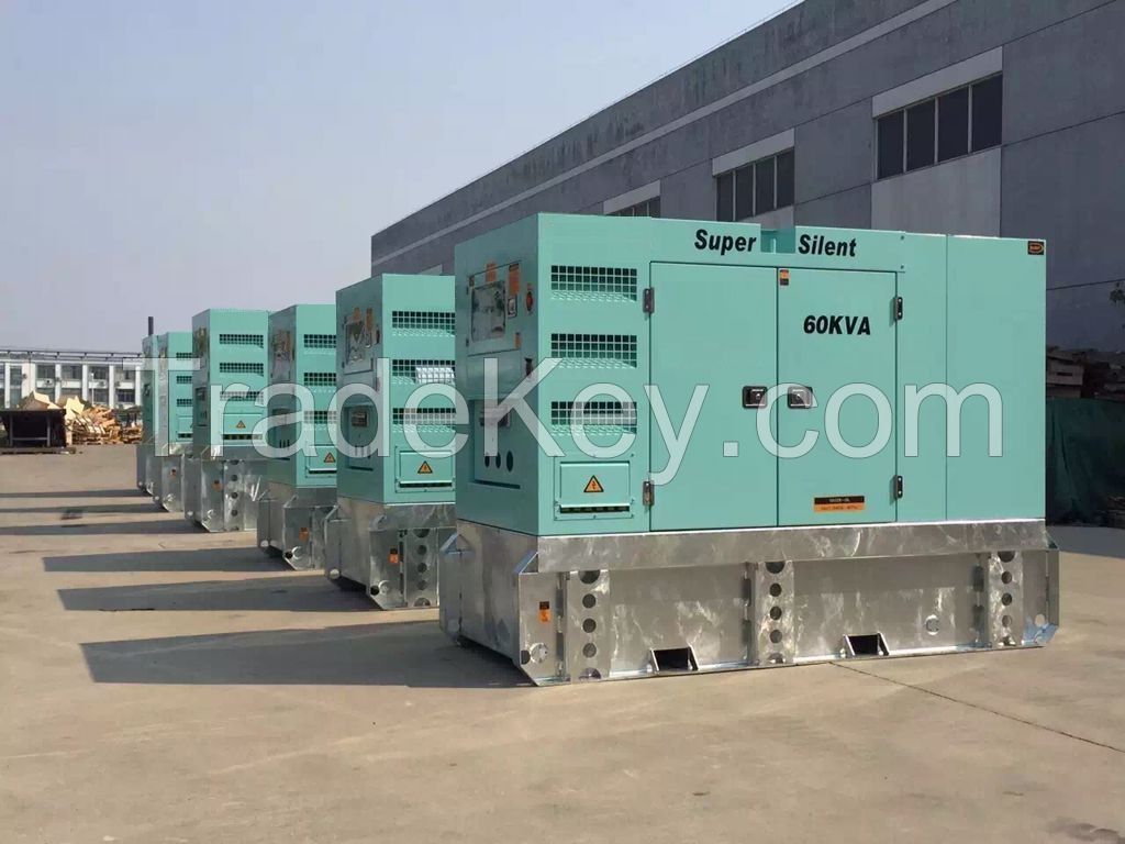 60kva/48kw diesel generator sets with engine 1103A-33TG2, 50hz/60hz