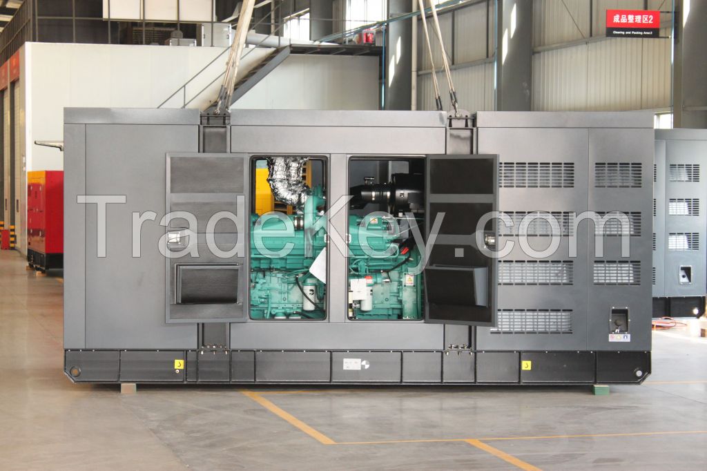 generator set 800kva/640kw, 50hz/60hz, with engine KTA38-G2B, soundproof canopy type