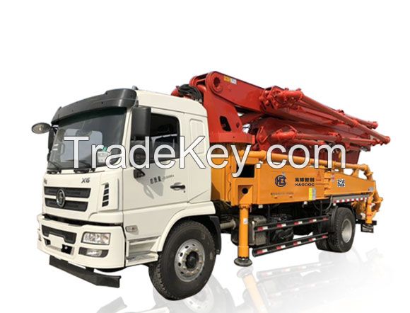 2020 Haoboc Manufacturer H9 series 37m Truck Mounted Concrete Pump with Mixer