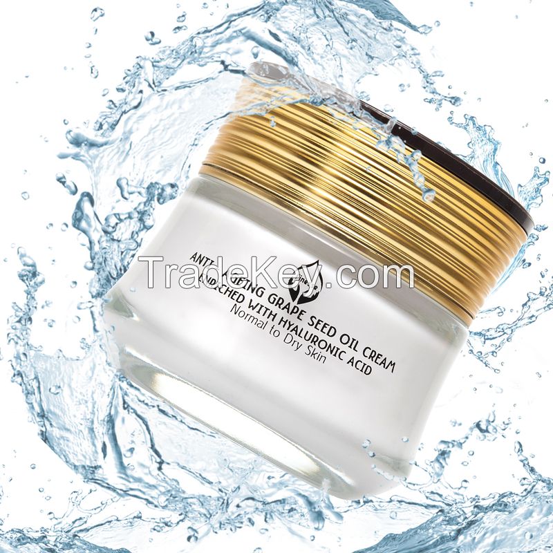 DEAD SEA ANTI - AGEING GRAPE SEED OIL CREAM - ENRICHED WITH HYALURONIC ACID