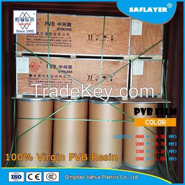 heat insulated pvb film interlayer for building laminated glass 0.76mm