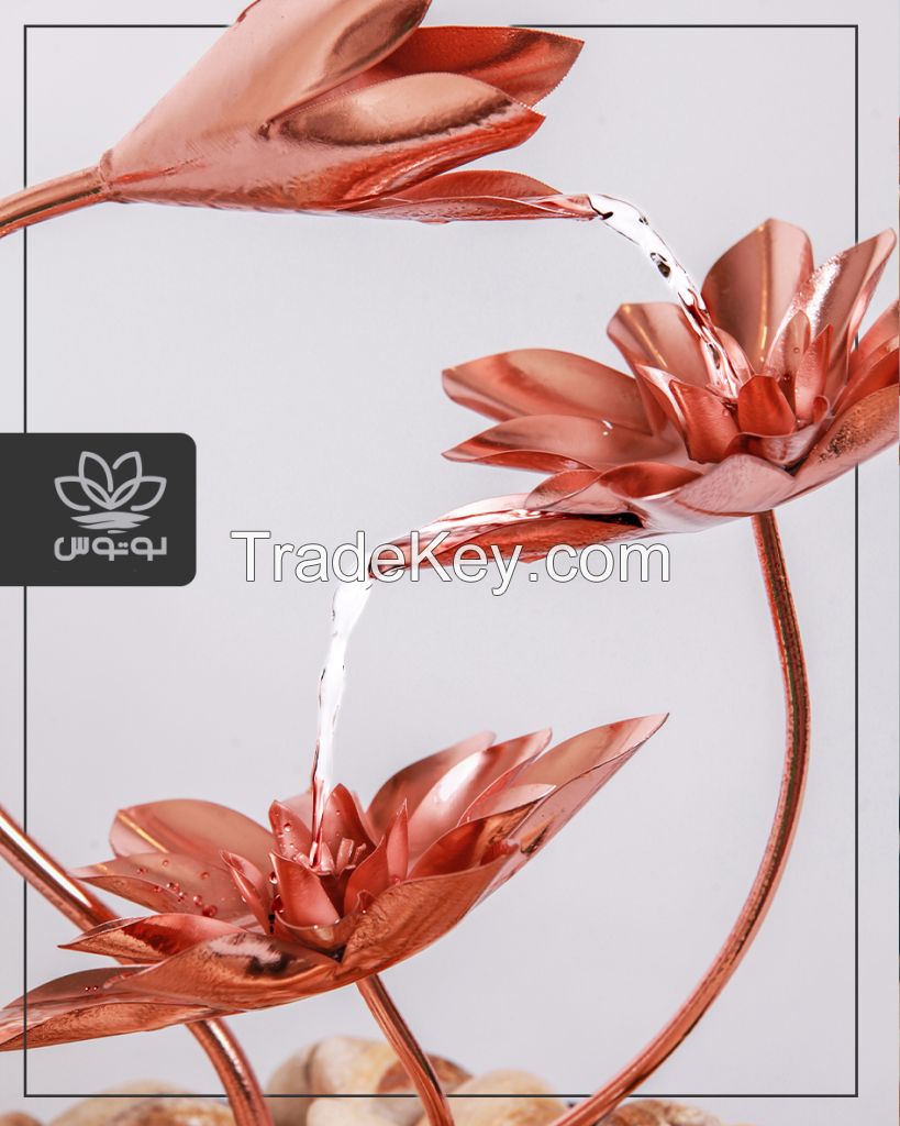 Lotus copper handicraft TableTop Fountain