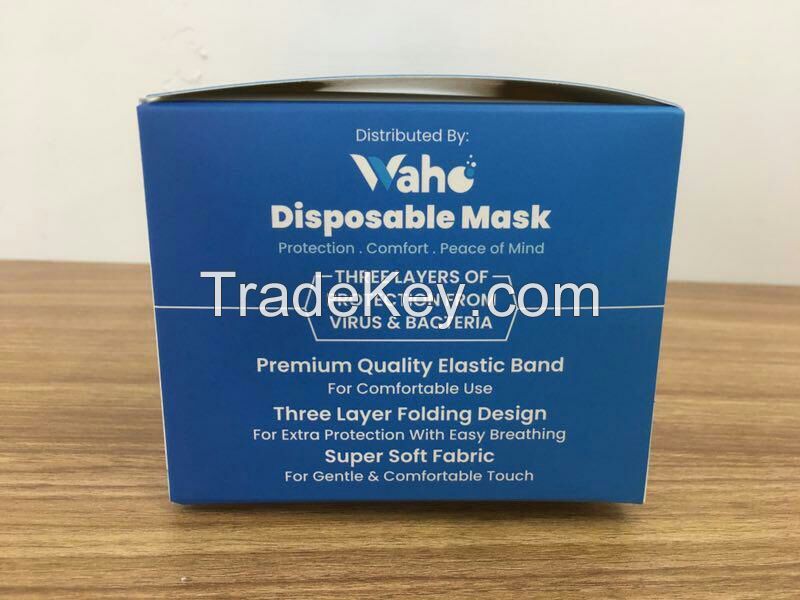 3ply Dsposable Mask - Waho