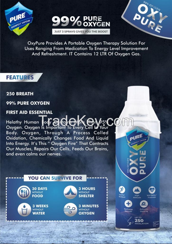 OXYPURE PORTABLE OXYGEN CYLINDER