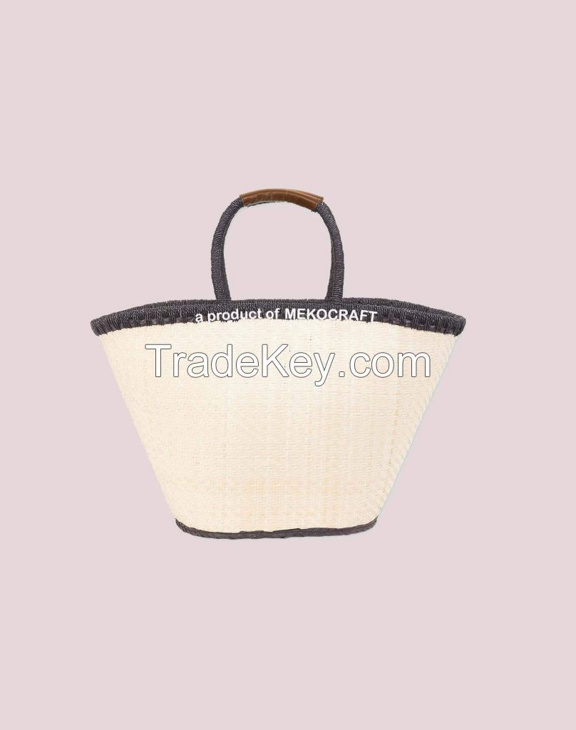 Palm leaf white bag