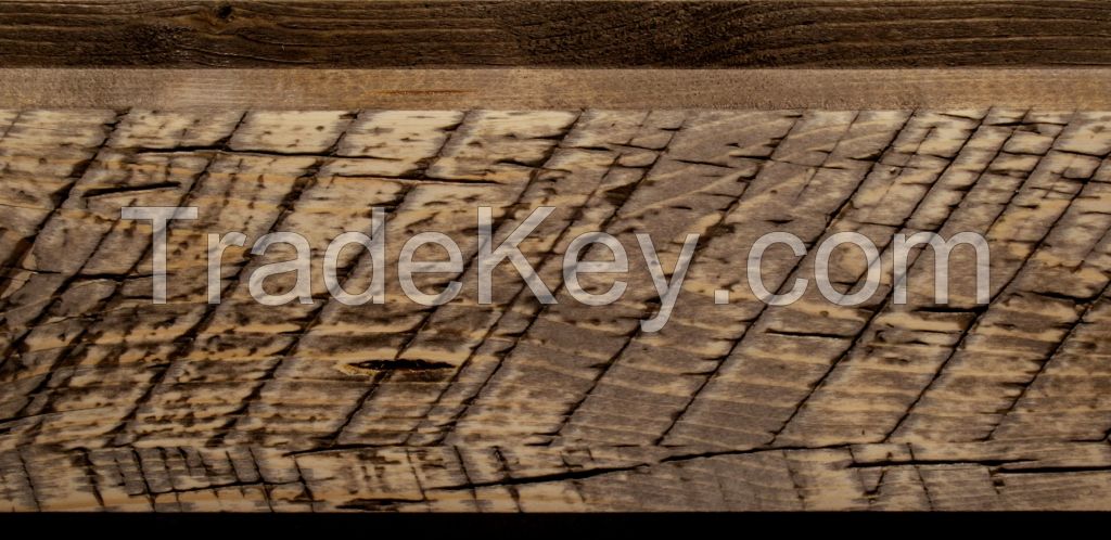 Structured wooden board for cladding/ finishing of facade