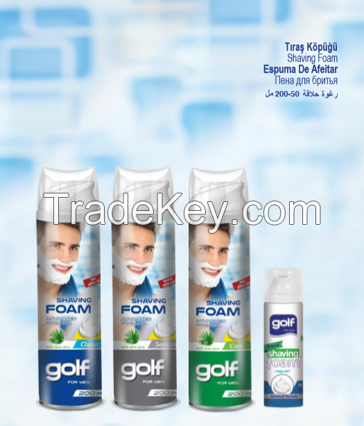 Golf Shaving Foam With Aloe Vera 200ml