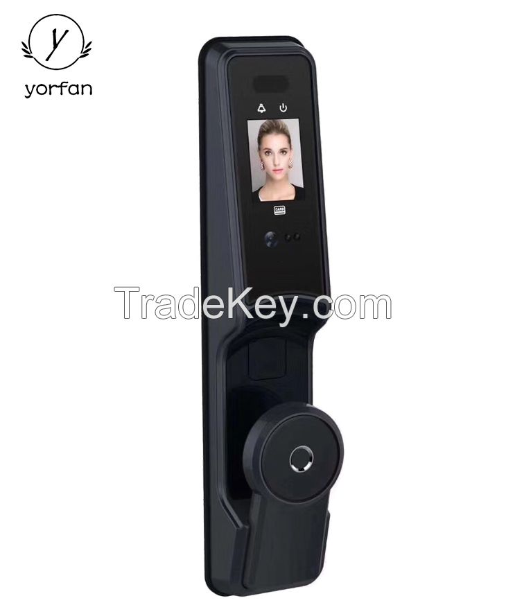 3D Automatic Infrared Intelligent Smart Fingerprint Face Recognition Door Lock