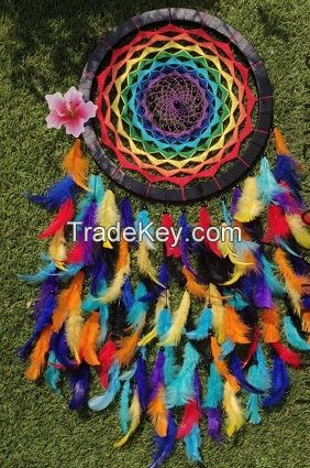 Huge Rainbow Dream Catcher