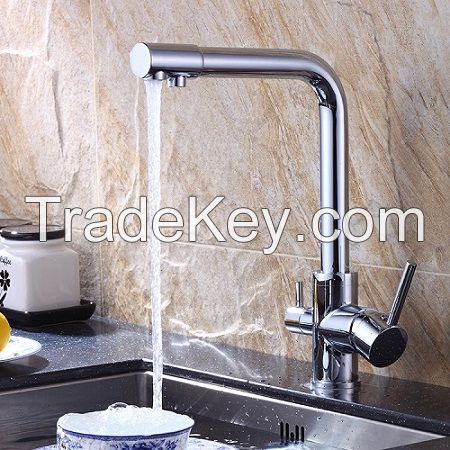 Copper water purification kitchen faucet hot and cold mixed water list kitchen faucet bathroom