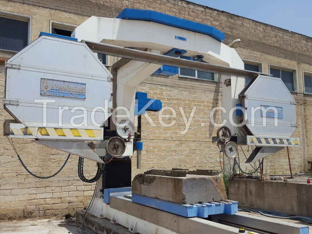 Used monowire and multiwire stone cutting machines