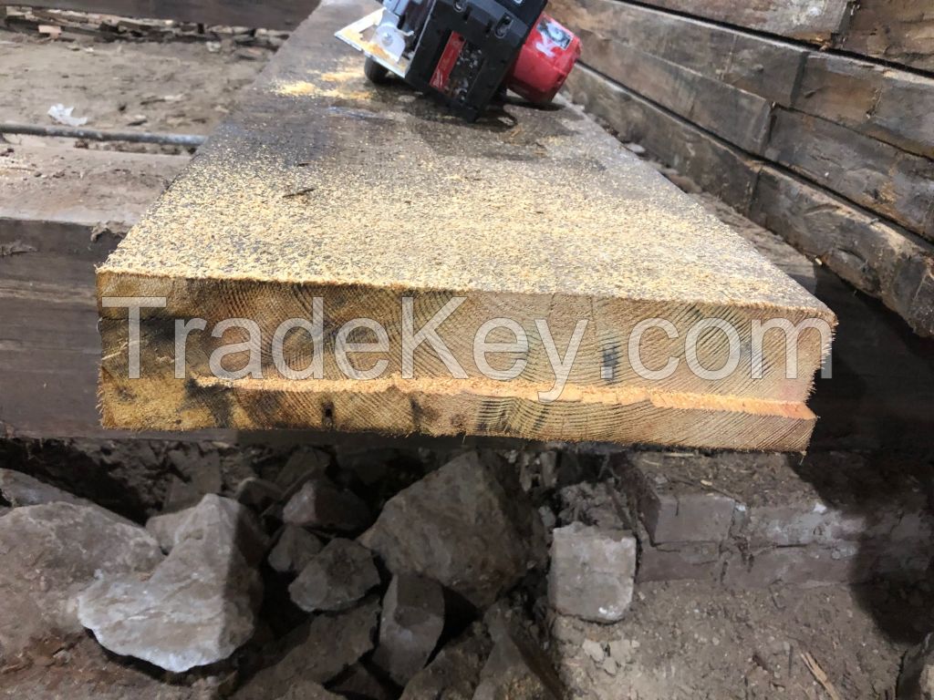 Heart Pine Floor joists and Beams. 