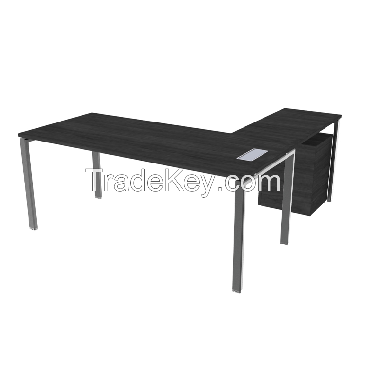 Modern L-Shaped Desk-Computer Corner Desk Gaming Office PC Table, Sturdy Simple Industrial Style Home Office Writing Workstation