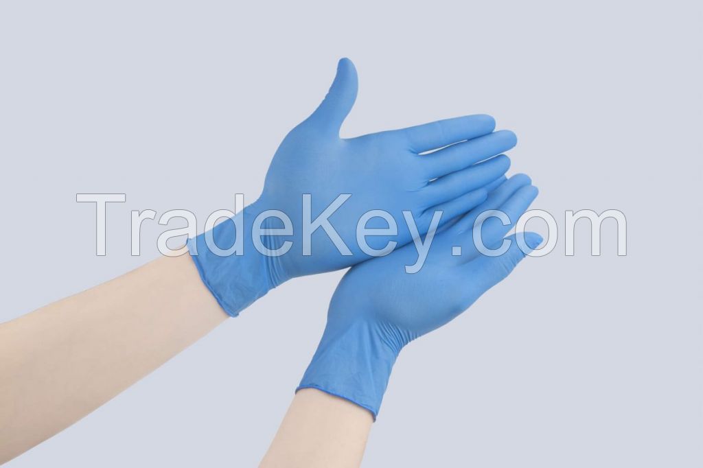 High Class Quality Transparent Examination Powder Free Latex Disposable Nitrile Gloves