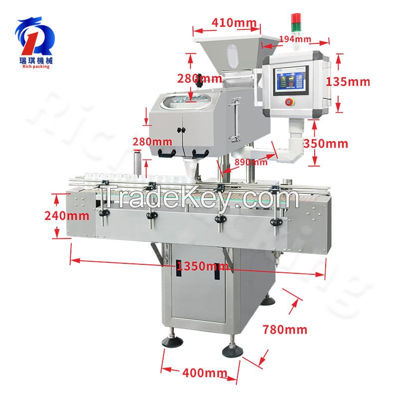 Automatic Capsule Tablet Counting  Machine with 8 Channel