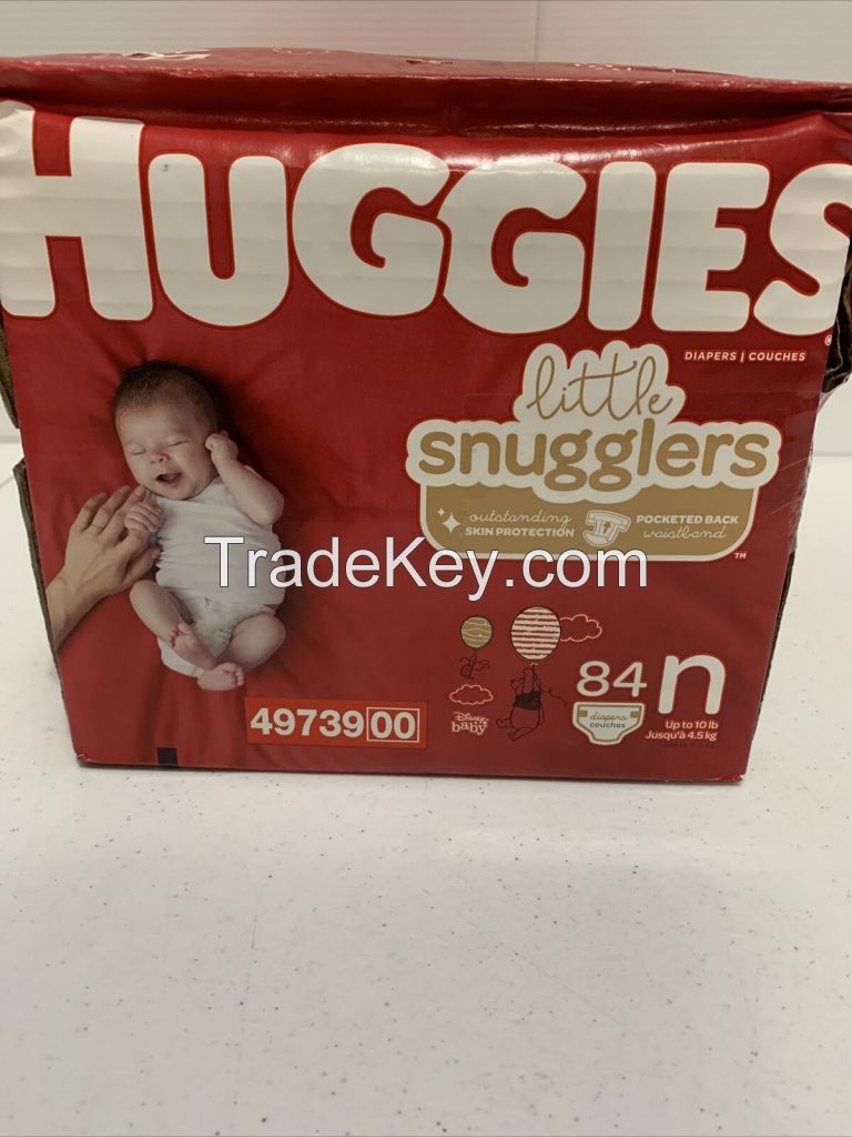 Huggies Little Snugglers Baby Diapers, Size Newborn, 84 Ct