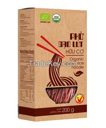 Vietnam Organic Brown Rice Vegan No Additive Freeze-dried Noodle