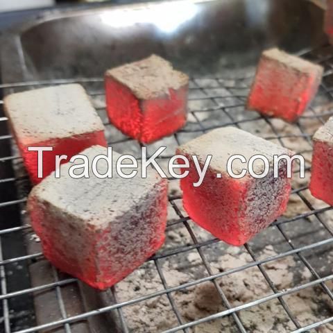 100 % Coconut Shell Charcoal Briquettes Cube Shape for Shisa (Diamond) European Standar Quality