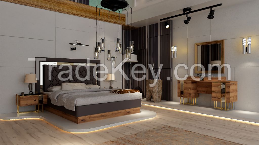 Bedroom Furniture Set home luxury bedroom furniture set with 5 different bedroom furnitures full set lena gold
