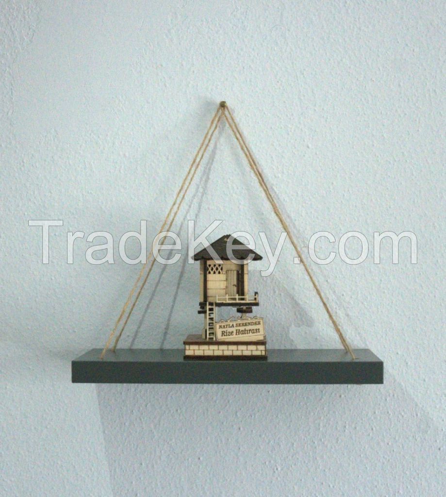 New Product Fassley Decorative Wire Mesh Shelf Hanging Shelf Thin Rope Shelf