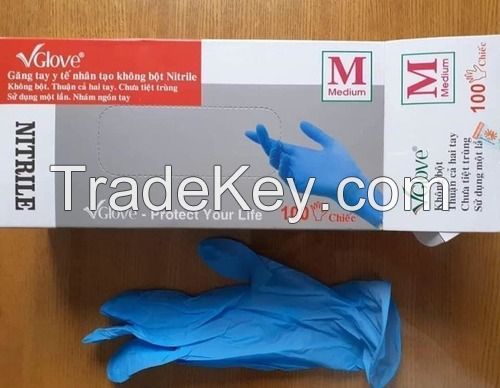 Wholesales Vglove Nitrile Powder Free Nitrile Examination Gloves 100pcs/box