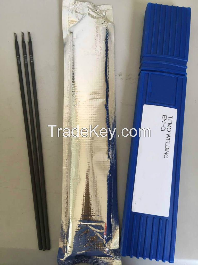 WUHAN TEMO WELDING CAST IRON ELECTRODES ENi-CI / ENiFe-CI / Z308/ Z408/ Ni55/ Ni99