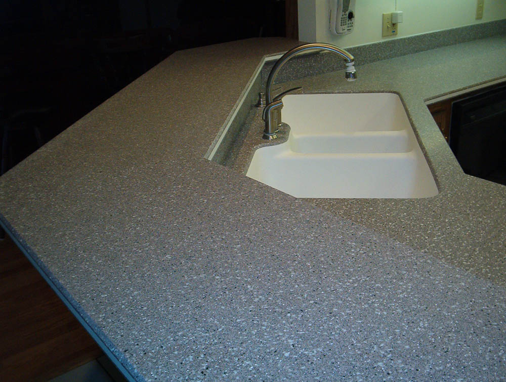 Acrylic solid surface vanity top