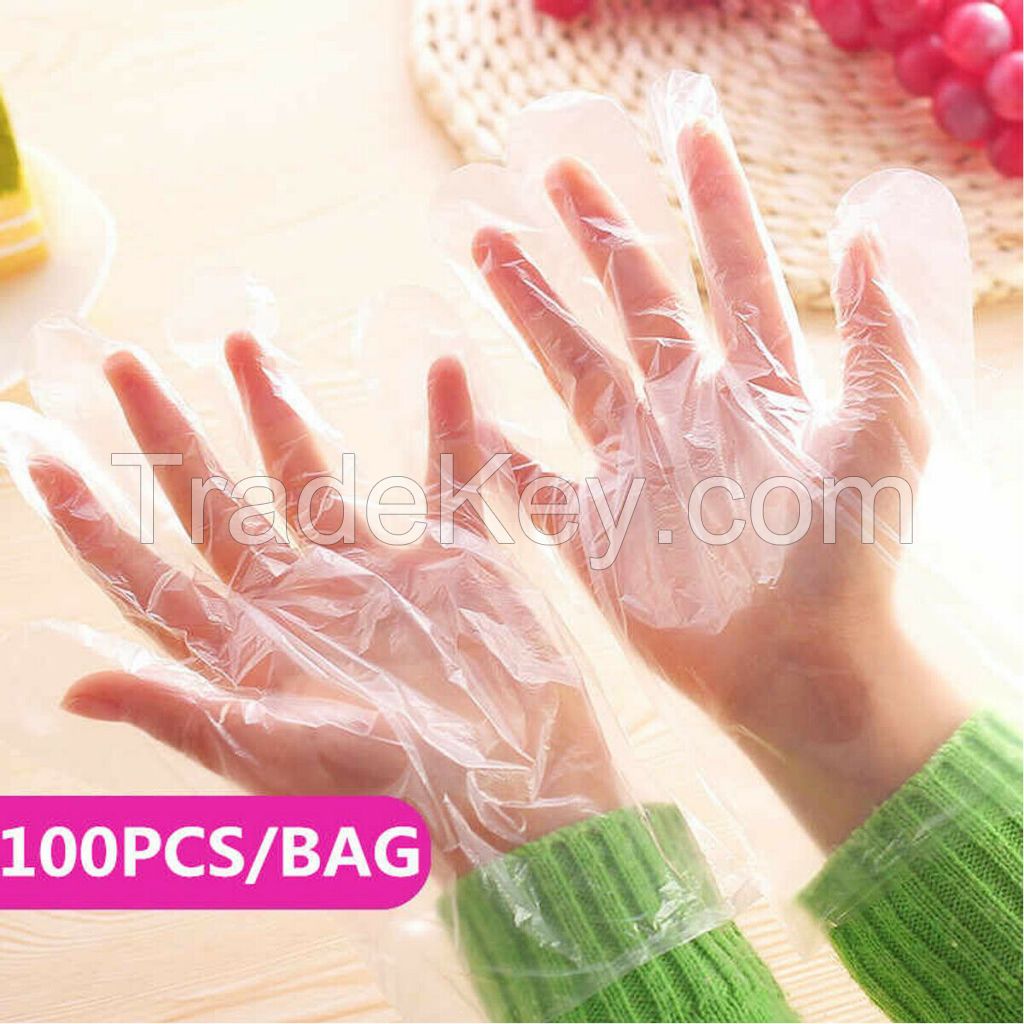 1000 x Cheap Plastic GLOVES Disposable PREMIUM POLYTHENE Catering Food Mechanics