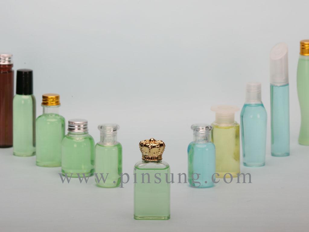 hotel shampoo, bath gel, body lotion, conditioner