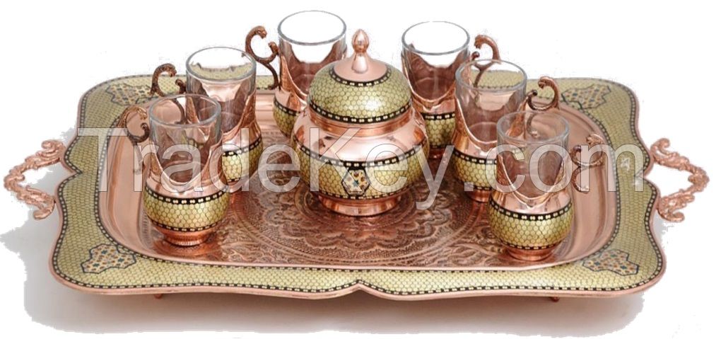 Tea set and samovar