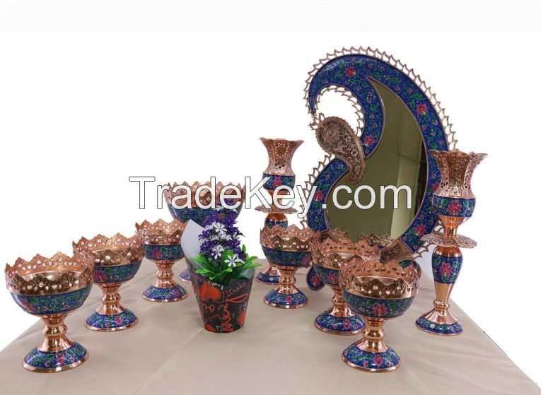 Vases, Dishes, Decanters (copper)