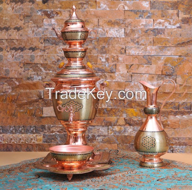 Tea set and samovar