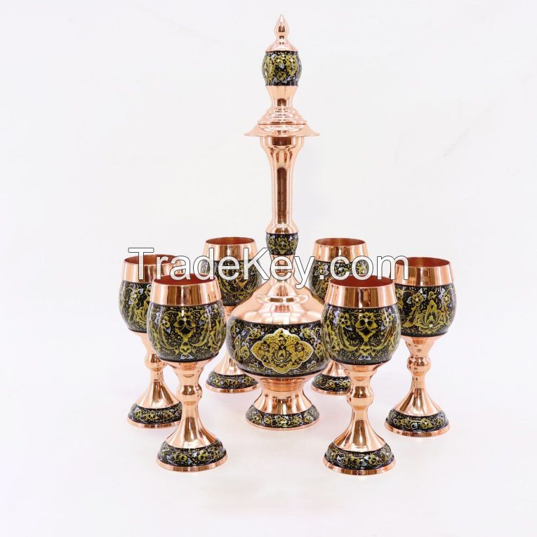 Vases, Dishes, Decanters (copper)