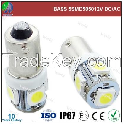 Ultra bright can bus BA9S led car bulb, 12V DC, 12V AC