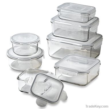 borosilicate glass storage food container