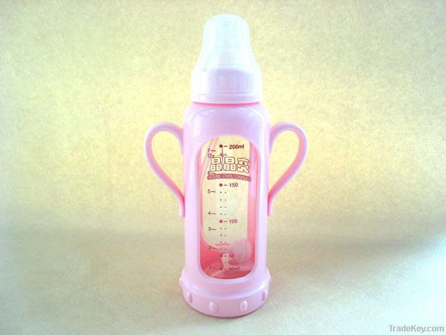 glass baby feeding bottle