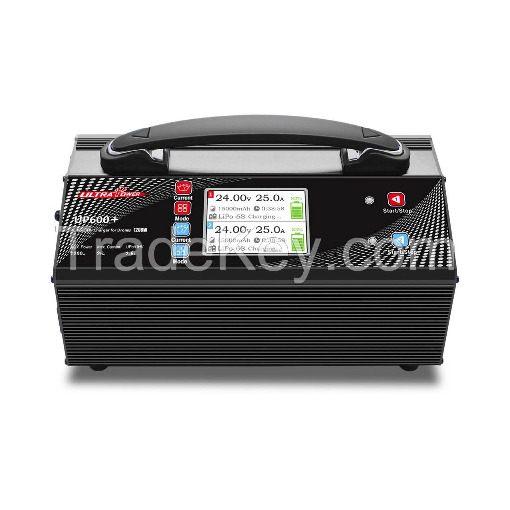 Hot Selling in India Ultra Power UP600+ 2x600W 25A 2-6S LiPo LiHV Battery Balance Charger