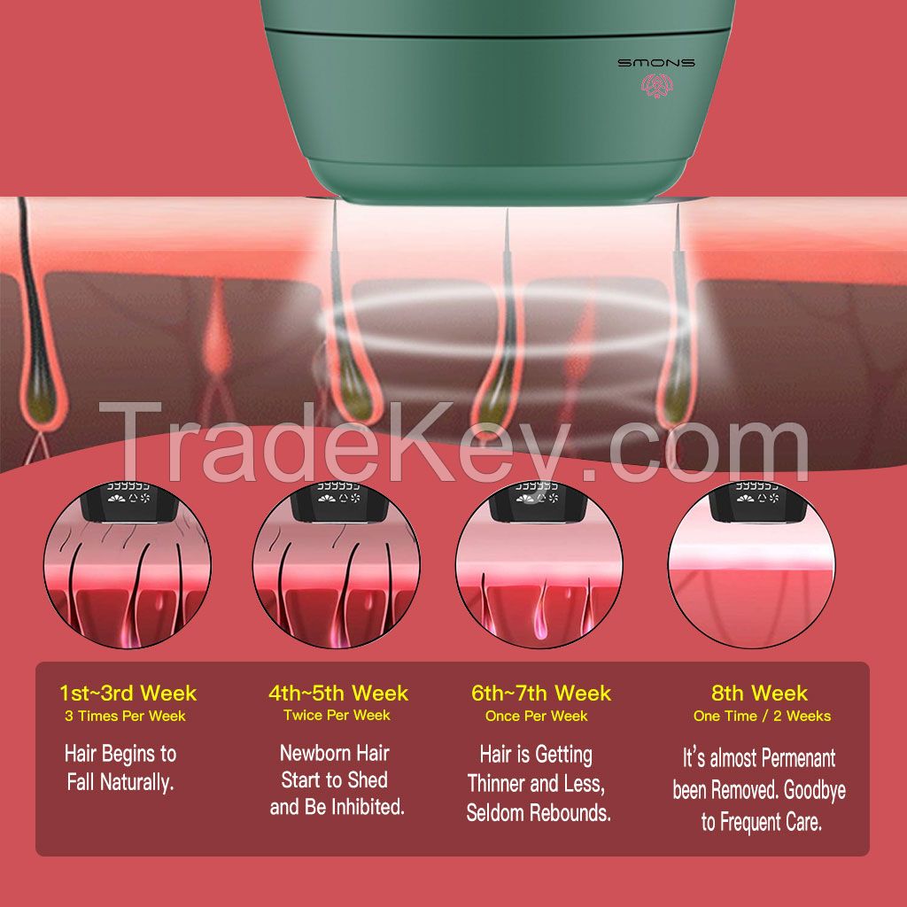 Home Use IPL Hair Removal 500,000 Flashes for Men and Women with Replacement Cartridge
