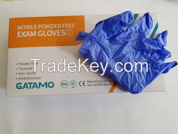 Wholesales Gatamo Nitrile Glove, Powder Free, All Sizes, Box of 100