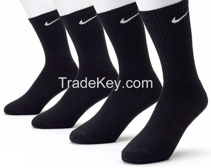 NIKE SX5172 Performance Cushion Crew Socks with Band 6 Pairs - Black